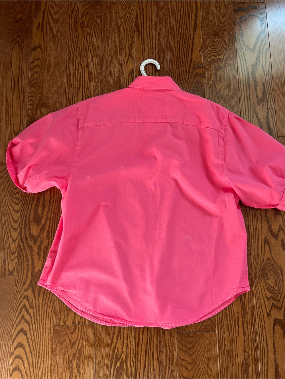 Aritzia Denim Forum Pink Short-Sleeve Button-Down Shirt - Picture 3 of 5